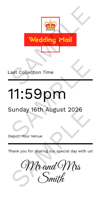 Preview of your personalised postbox insert